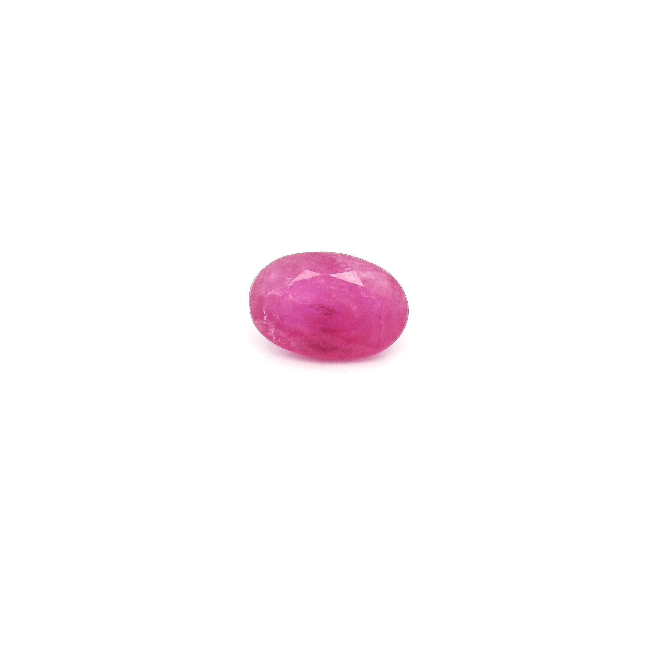 RUBY FACETED 0.52ct RED Medium Intense MI MOZAMBIQUE HEATED