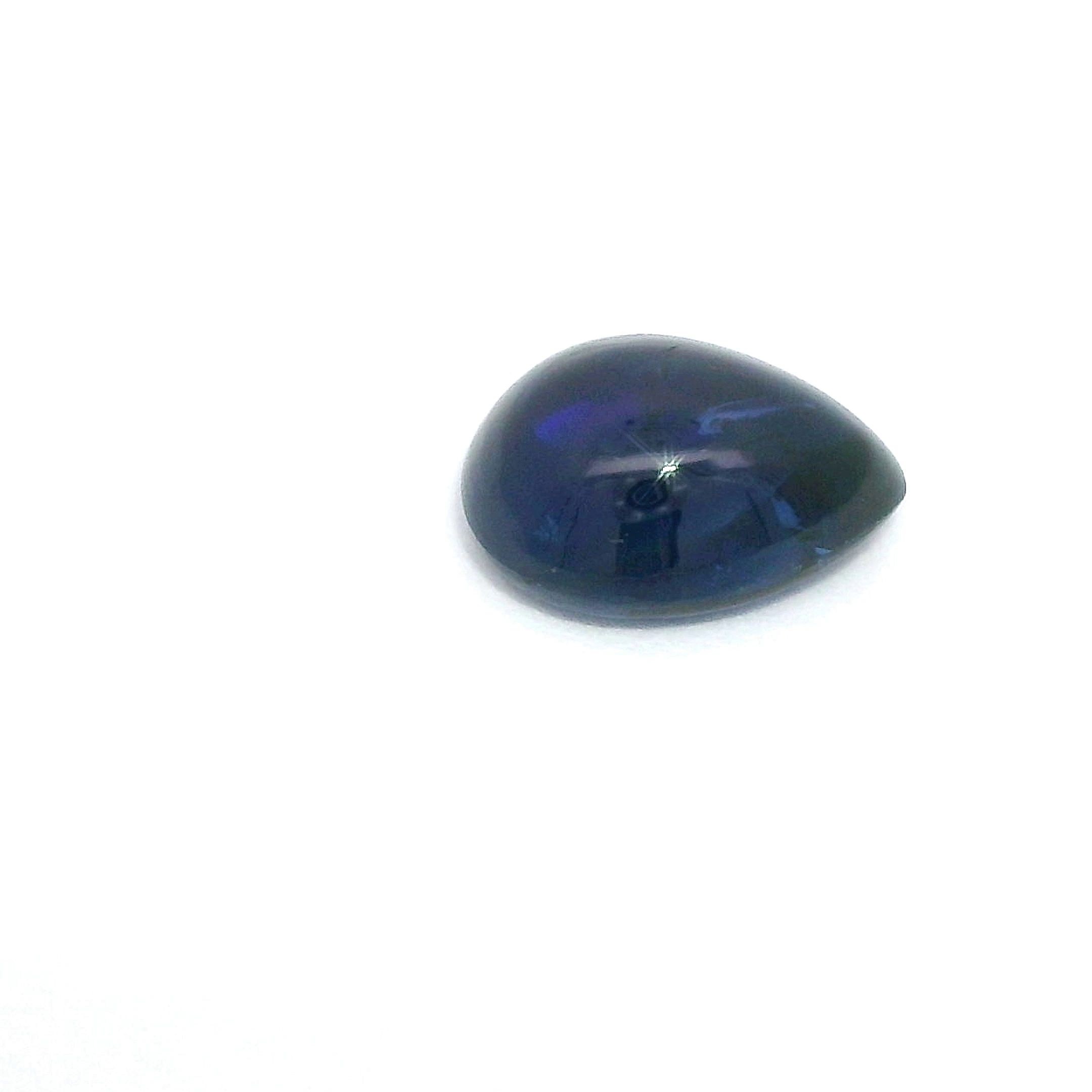 Szafir 1,83 ct, niebieski, kaboszon