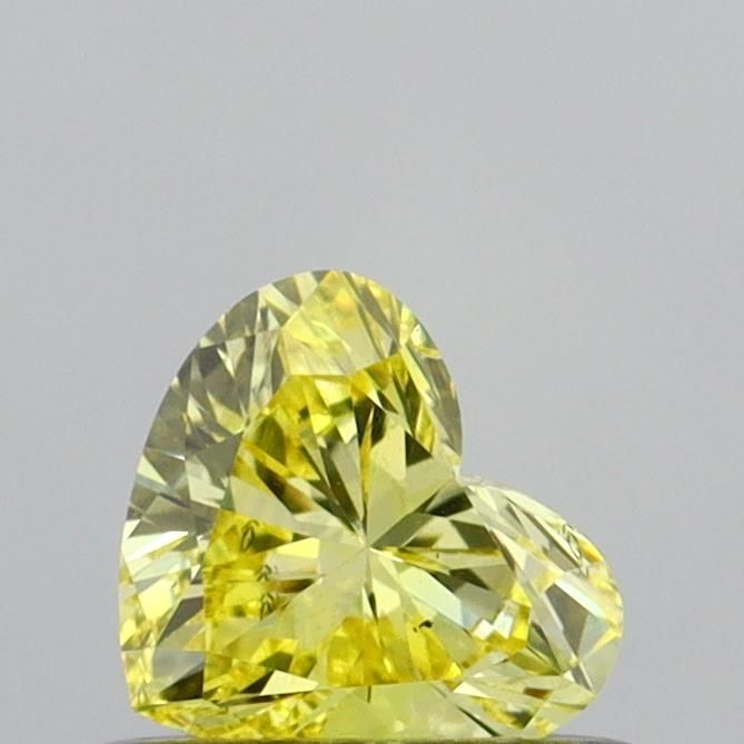 0.36 CT Fancy Intense Yellow HEART