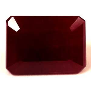 Rubin 5,55 ct, czerwony, szlif szmaragdowy