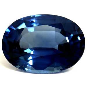 Szafir 1,43 ct, niebieski, szlif owalny