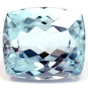 Akwamaryn 5,71 ct, niebieski, szlif cushion