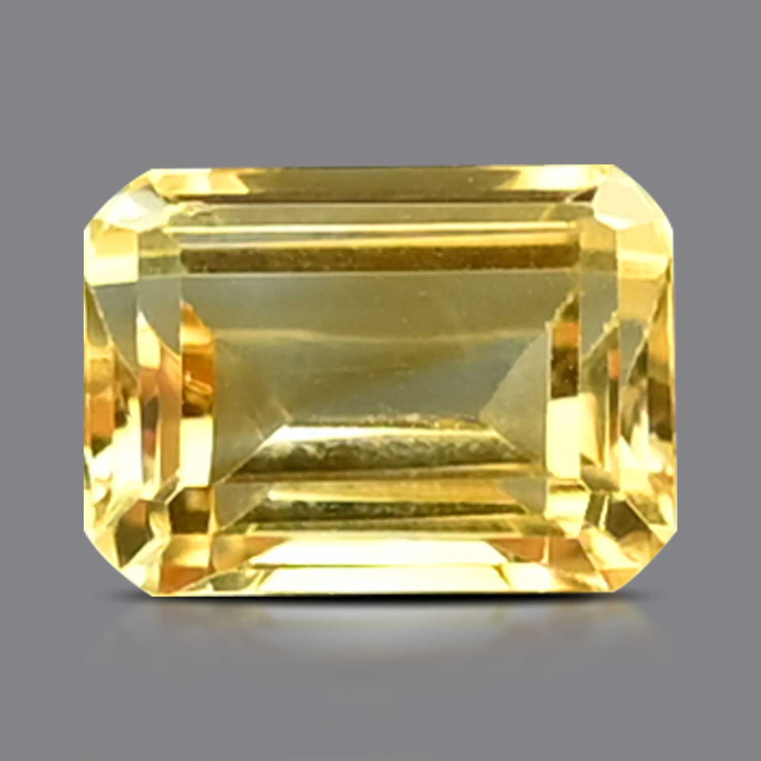 CITRINE FACETED 5.38ct YELLOW EC BRAZIL NONE