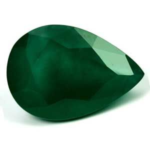 Szmaragd 6,40 ct, zielony, szlif gruszka