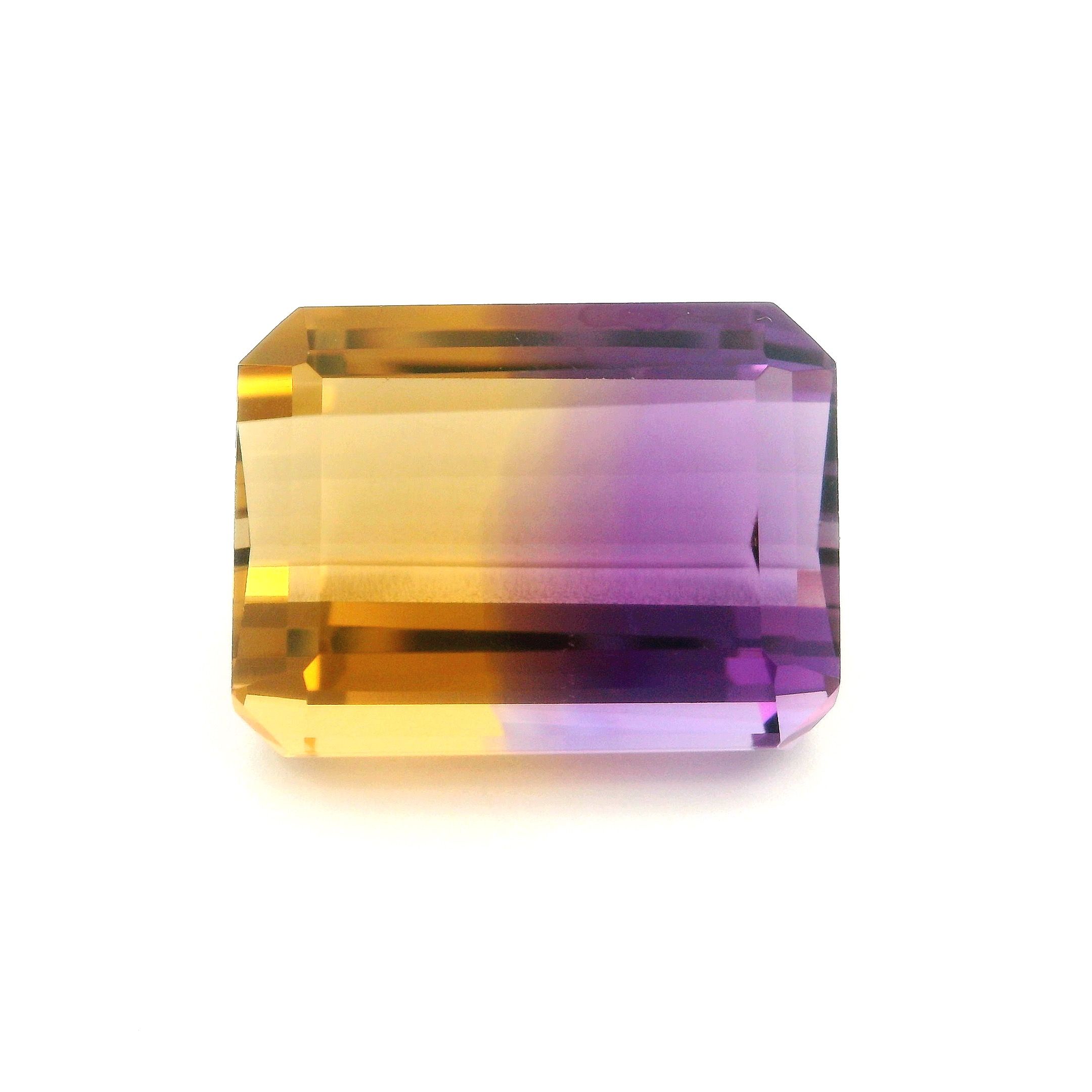 Ametryn 27,19 ct, dwubarwny, szlif ośmiokątny