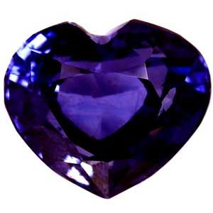 Szafir 1,30 ct, purpurowy, szlif serce