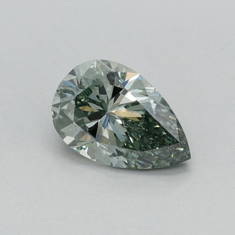0.36 CT Fancy Vivid Green PEAR