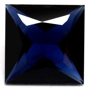 Szafir 1,15 ct, niebieski, szlif kwadratowy
