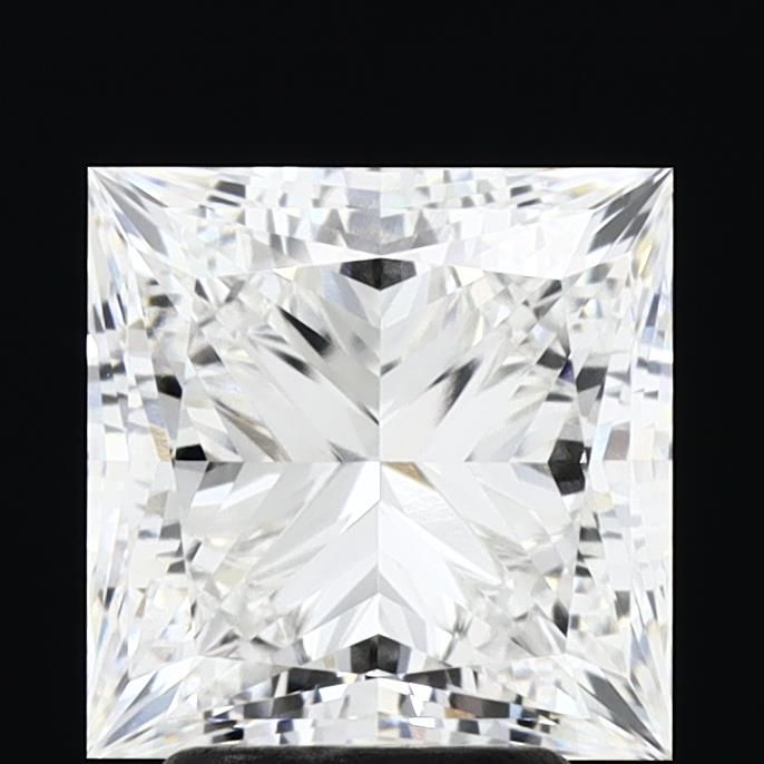 Diamant Princesse 3.72 ct - Couleur E - Pureté VVS1