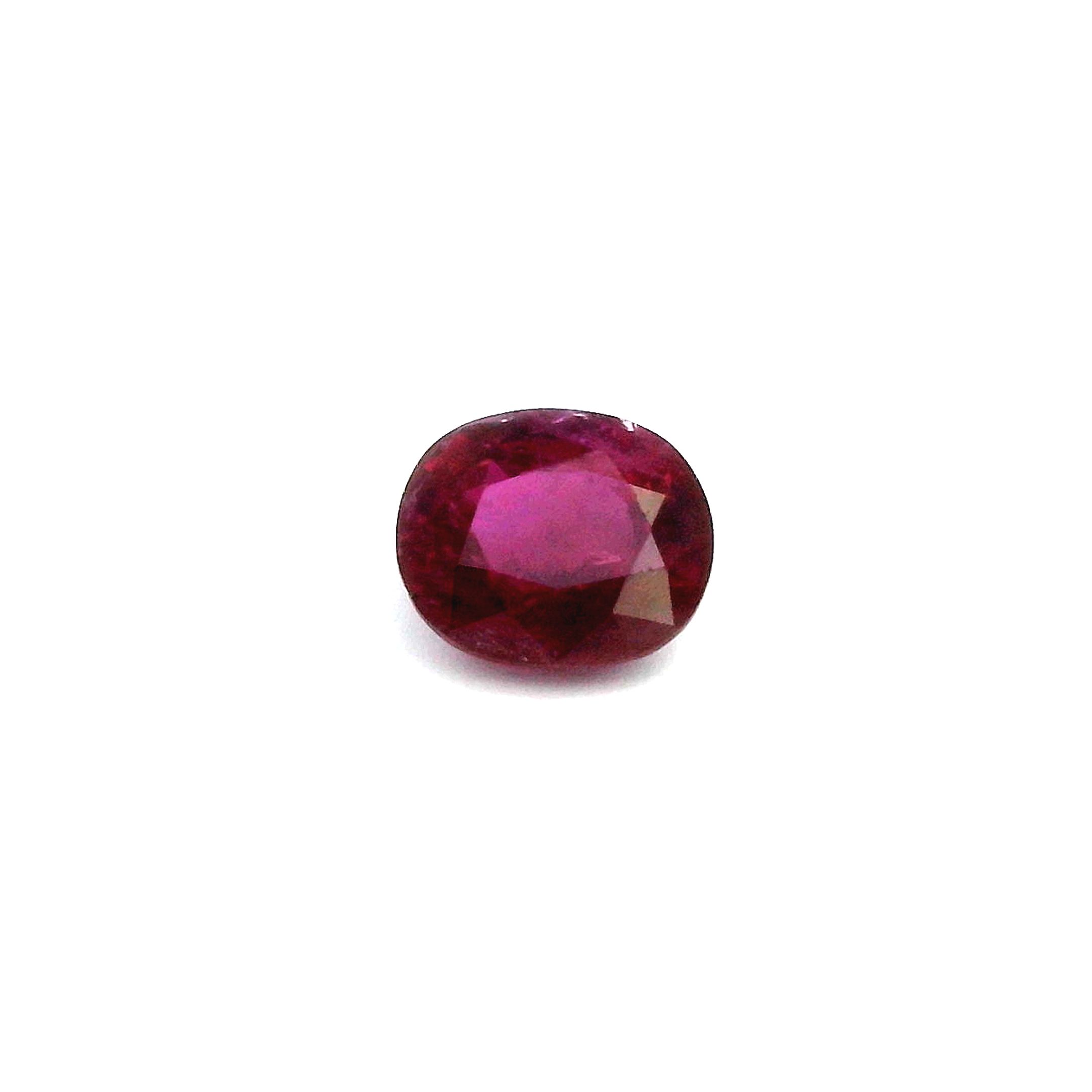 2.3 ct Oval Ruby