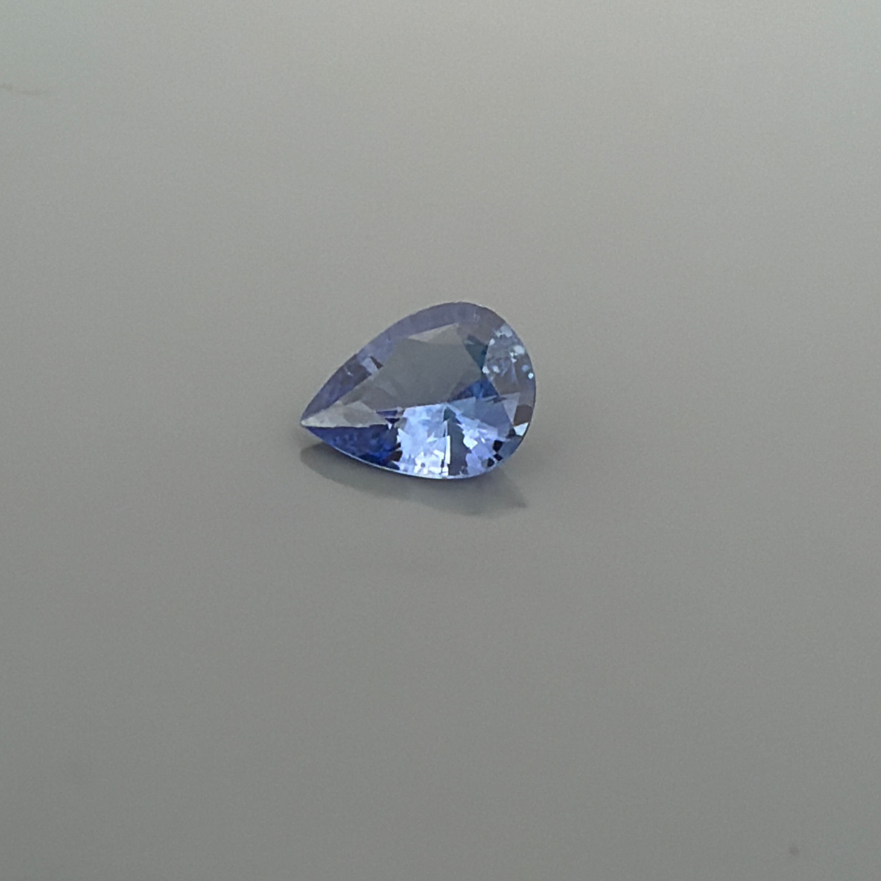 Szafir 1,28 ct, niebieski, szlif gruszka