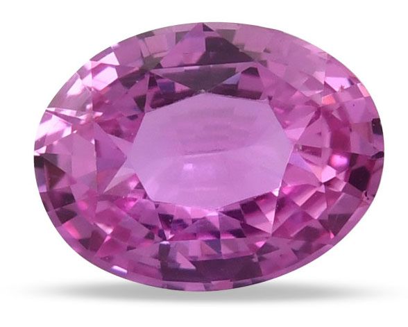 Szafir 1,62 ct, różowy, szlif owalny