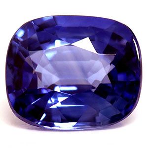 Szafir 1,24 ct, niebieski, szlif cushion