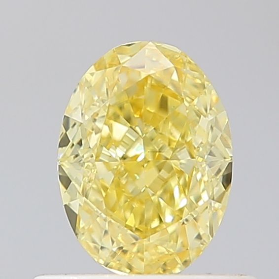 0.67 CT Fancy Intense Yellow OVAL