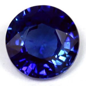 Szafir 1,42 ct, niebieski, szlif okrągły