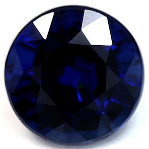 Szafir 1,55 ct, niebieski, szlif okrągły