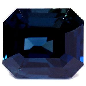 Szafir 2,43 ct, niebieski, szlif szmaragdowy