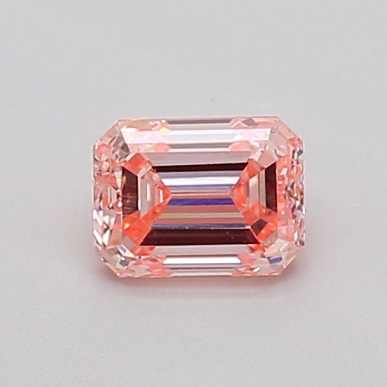 0.5 CT Fancy Intense Orangey Pink EMERALD