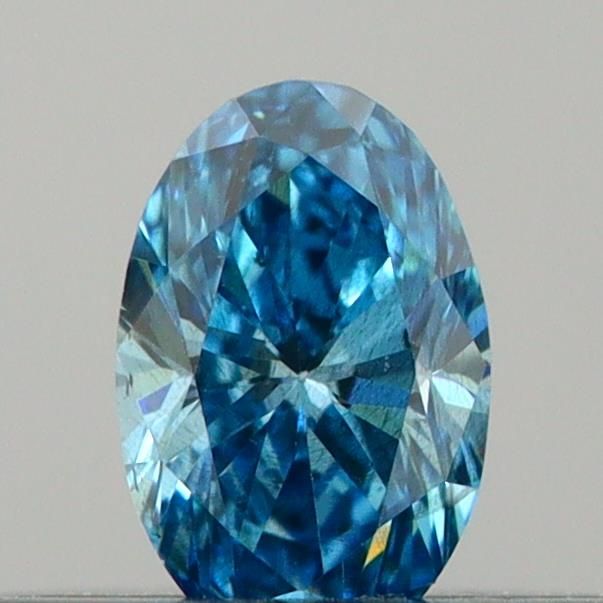 0.19 CT Fancy Vivid Blue OVAL