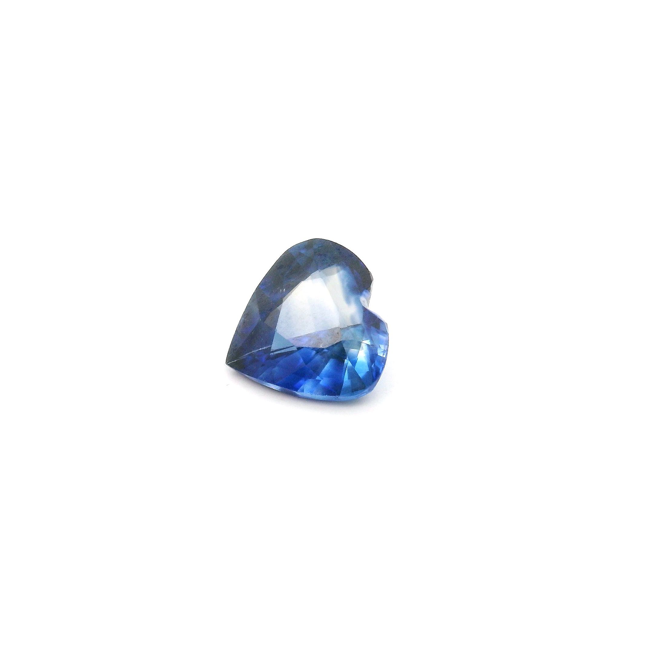 Szafir 1,13 ct, niebieski, szlif serce