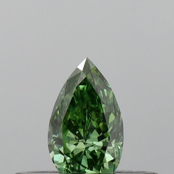 0.22 CT Fancy Vivid Green PEAR