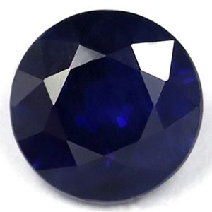 Szafir 1,08 ct, niebieski, szlif okrągły
