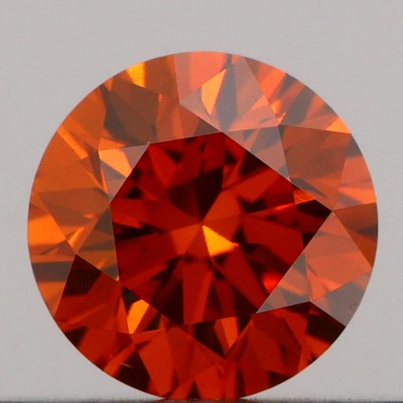0.32 CT Fancy Vivid Orange ROUND