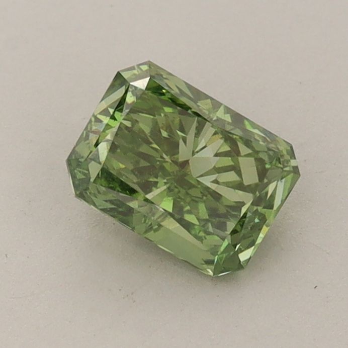 0.73 CT Fancy Vivid Green RADIANT
