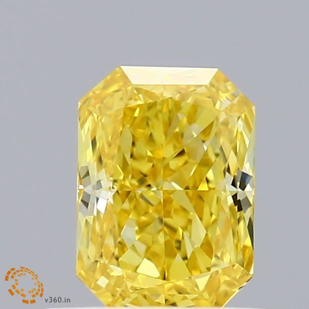 0.54 CT Fancy Vivid Yellow RADIANT