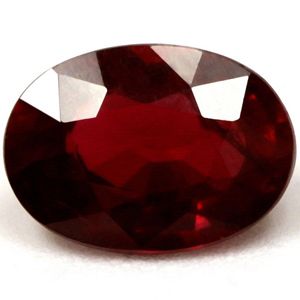 Rubin 1,03 ct, czerwony, szlif owalny