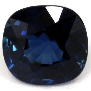 Szafir 1,30 ct, morski, szlif cushion