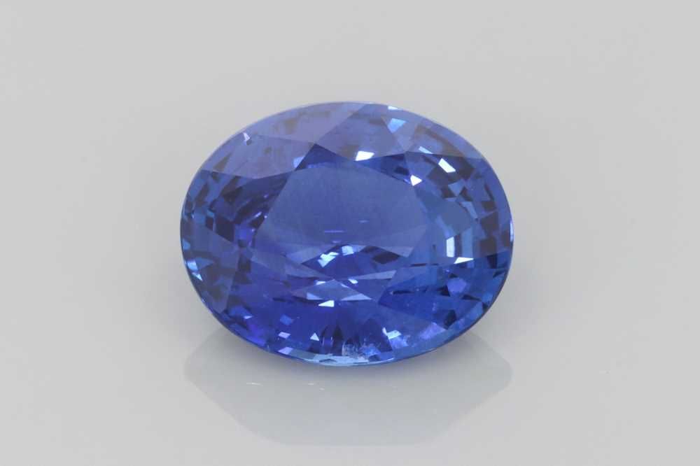 3.59 Carat Vivid Blue Oval Sapphire