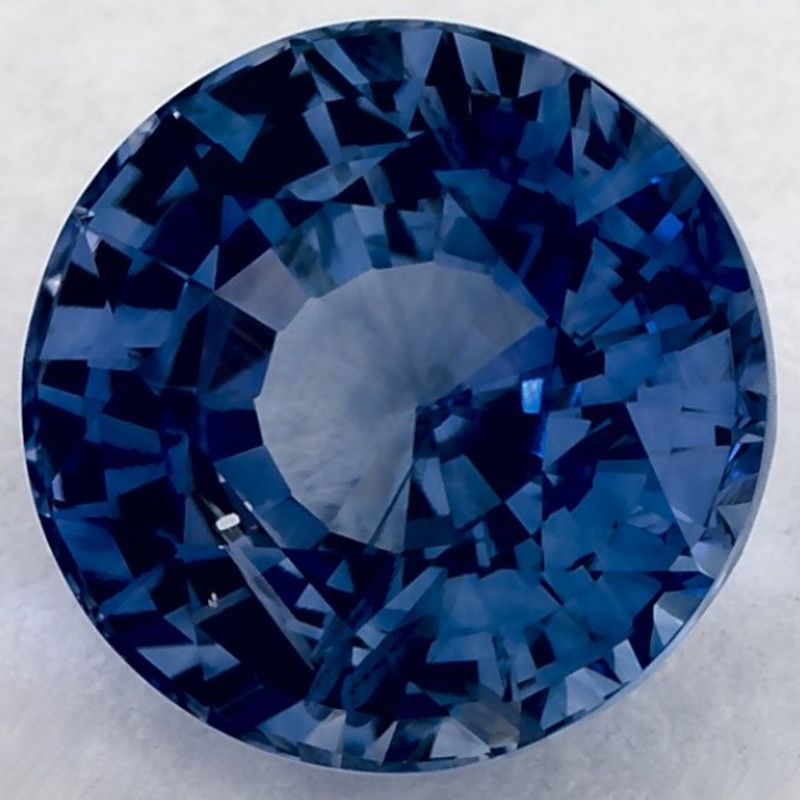 Szafir 2,60 ct, niebieski, szlif okrągły