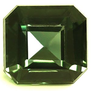Szafir 1,09 ct, morski, szlif szmaragdowy