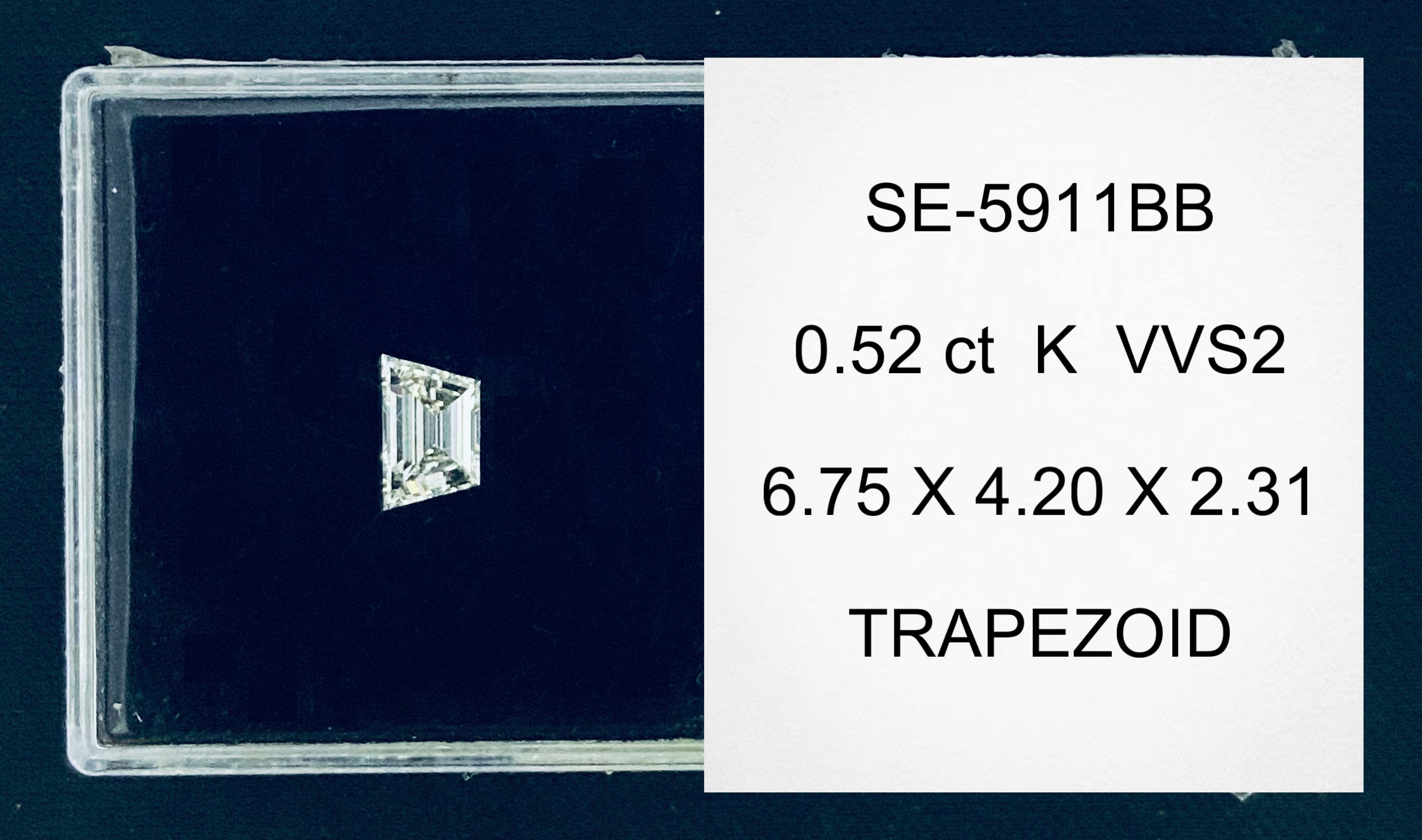 Prírodný diamant trapezoid,...