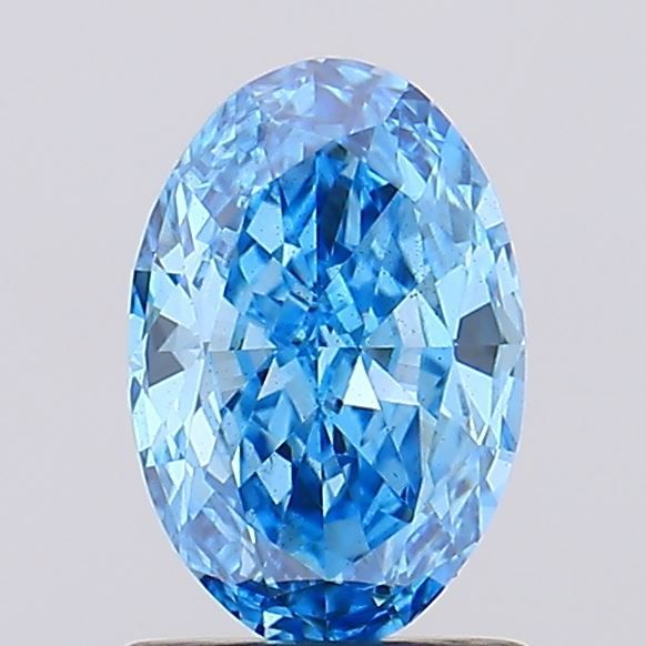 1.09 CT Fancy Vivid Blue OVAL