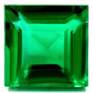 Szmaragd 2,94 ct, zielony, szlif kwadratowy