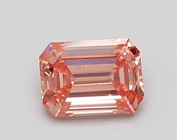 0.92 CT Fancy Intense Orangey Pink EMERALD