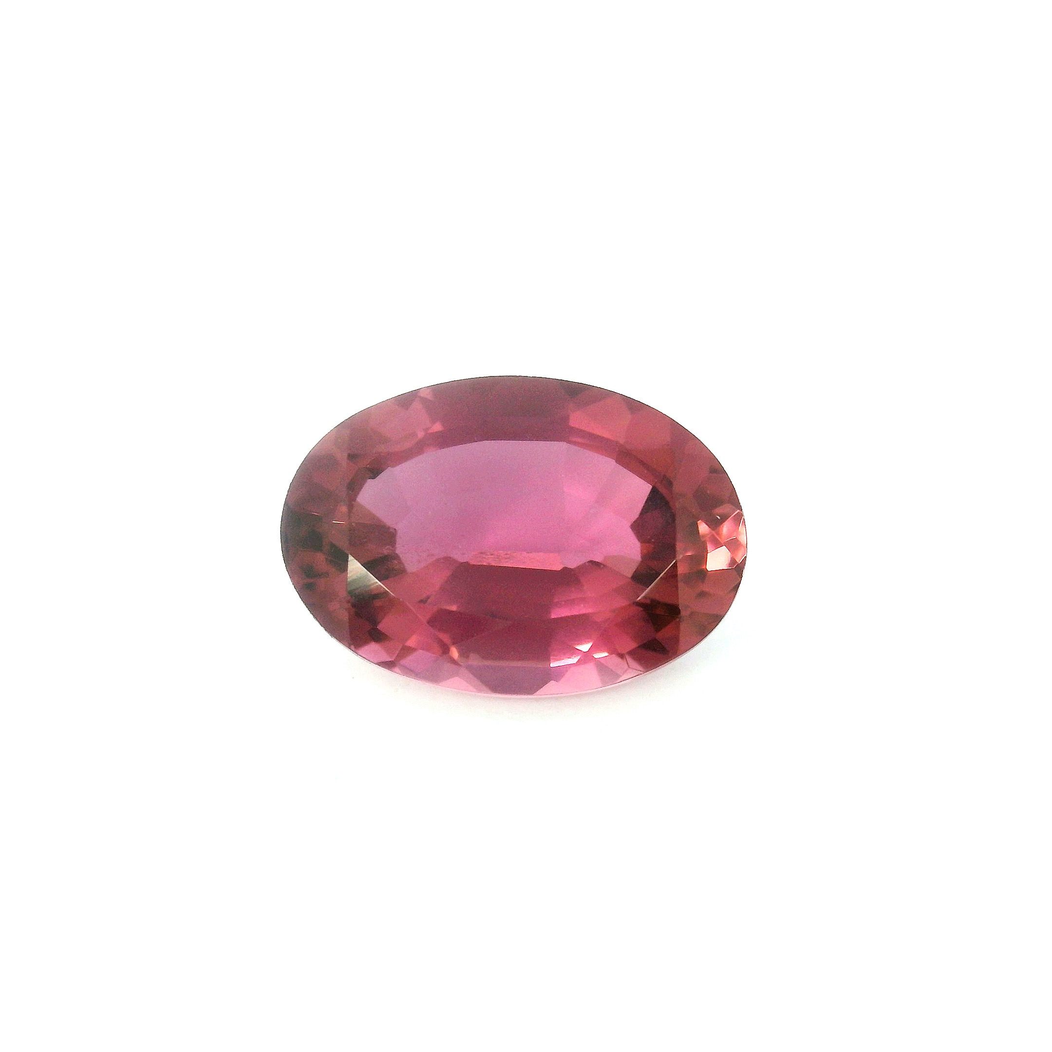 Turmalin 2,73 ct, różowy, szlif owalny