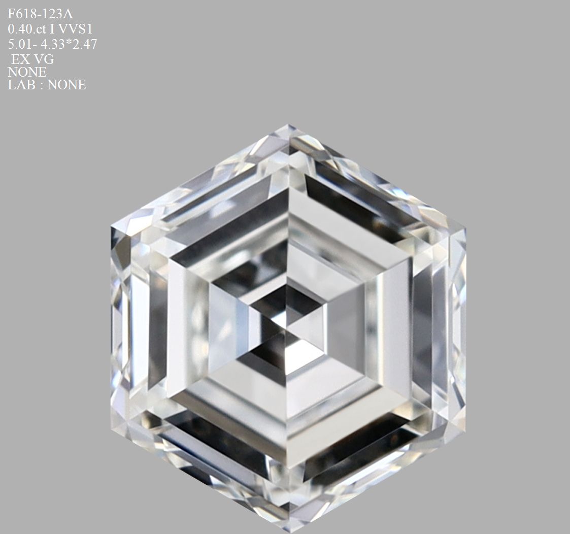 Prírodný diamant hexagonal,...
