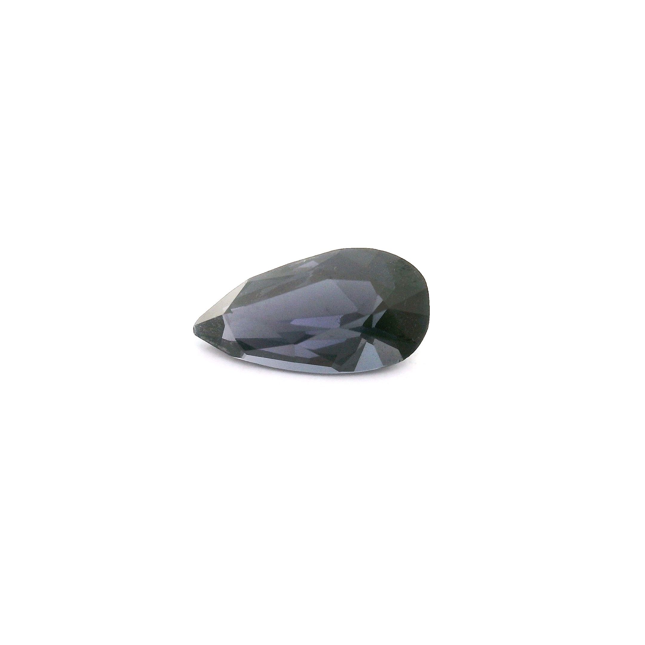 Spinel 1,04 ct, niebieski, szlif gruszka