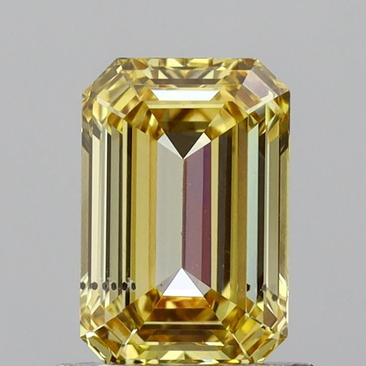 1.0 CT Fancy Vivid Yellow EMERALD