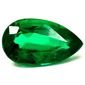 Szmaragd 1,97 ct, zielony, szlif gruszka