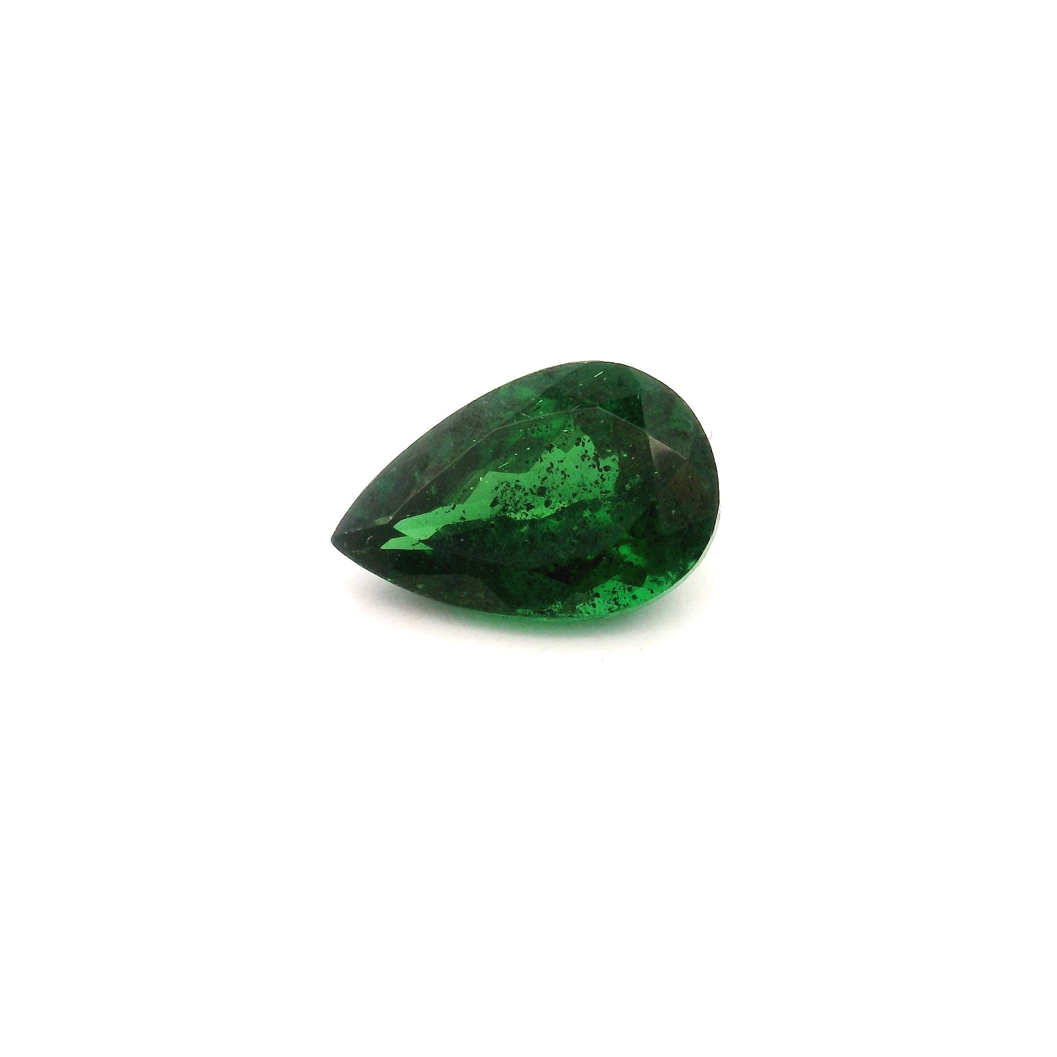 GARNET FACETED 1.67ct GREEN Deep green SI KENYA NONE