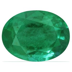 Szmaragd 1,19 ct, zielony, szlif owalny