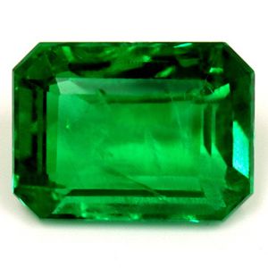 Szmaragd 1,30 ct, zielony, szlif szmaragdowy
