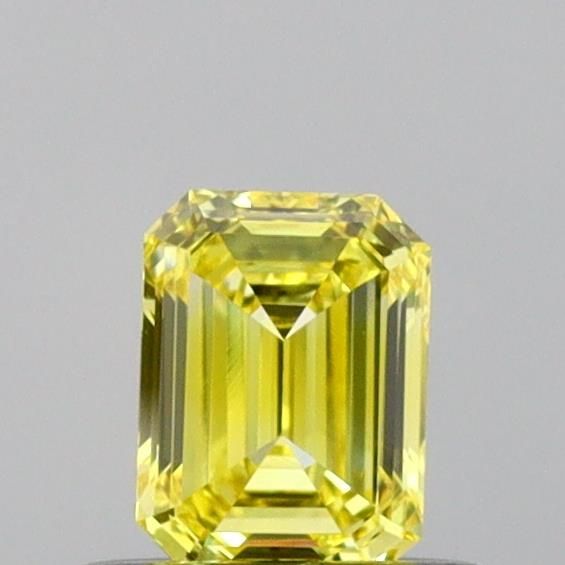 0.41 CT Fancy Vivid Yellow EMERALD