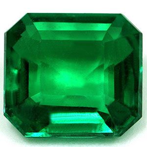 Szmaragd 1,47 ct, zielony, szlif szmaragdowy