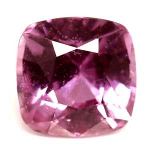 Szafir 1,41 ct, różowy, szlif cushion
