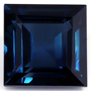 Szafir 1,21 ct, niebieski, szlif kwadratowy